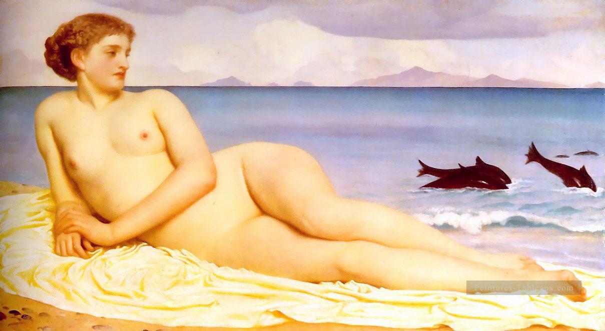 Actaea la nymphe du rivage 1868 académisme Frederic Leighton Peintures à l'huile